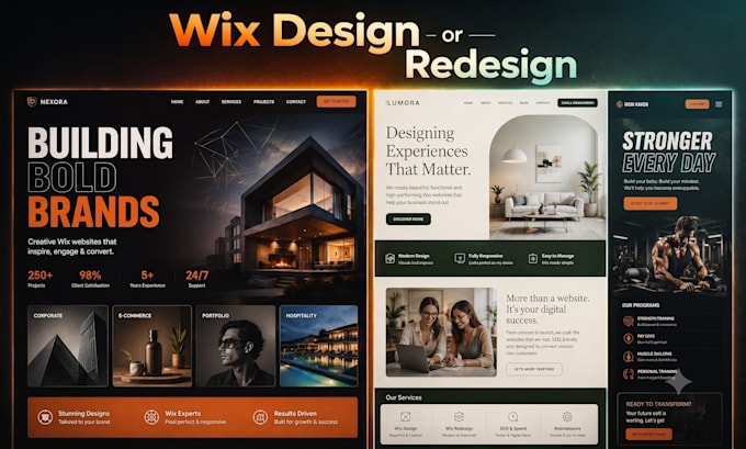 wix website, wix development, wix design, wix redesign, fix wix website, wix sit