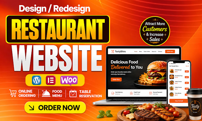 create a wordpress restaurant website with online food ordering