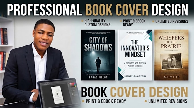 design a professional book cover