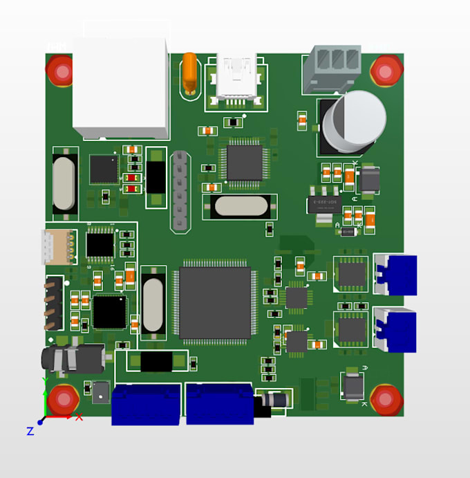design a custom pcb and develop embedded firmware