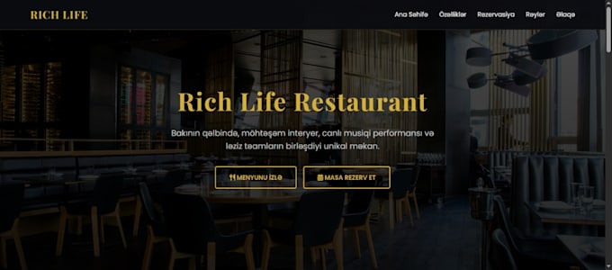build a modern restaurant website with digital menu