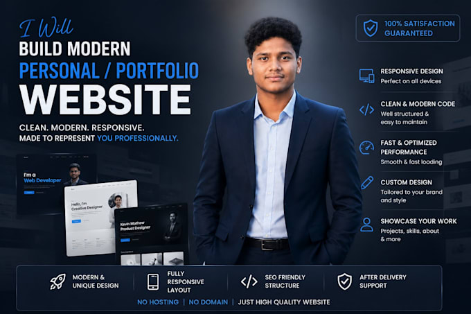 make personal websites for you
