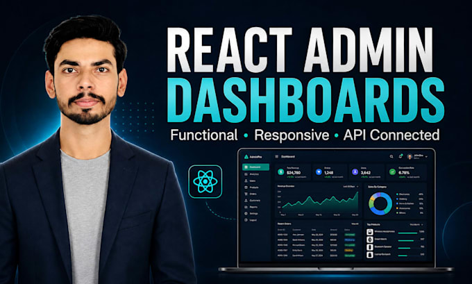 build a react next js admin dashboard with API integration