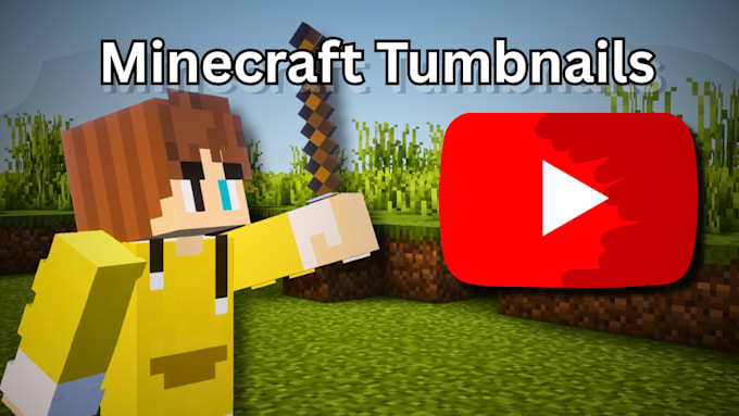 design eye catching minecraft and youtube gaming thumbnails
