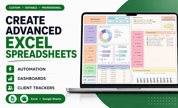 create advanced editable excel spreadsheets automated client tracker dashboard