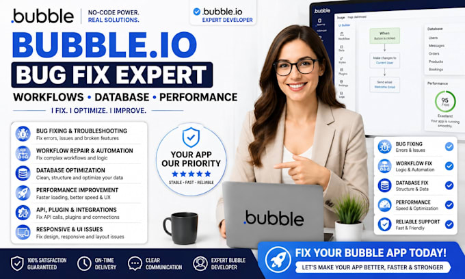 fix bubble io bugs workflows database errors and optimize app performance