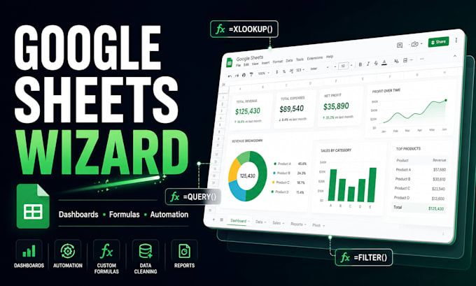 be your google sheets wizard
