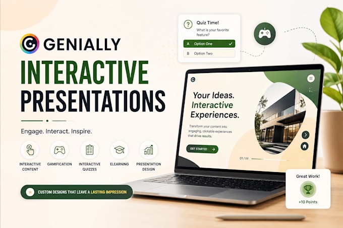 interactive genially presentations elearning and quiz design