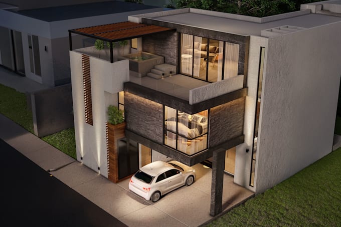 do 3d modeling and high quality architectural rendering