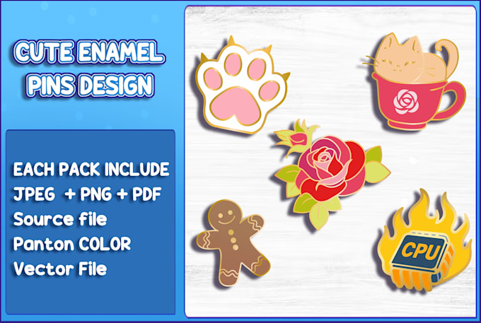 design custom cute bulk kawaii enamel pin design