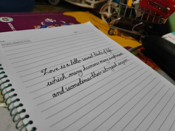 write neat, cursive any kind of hand writing