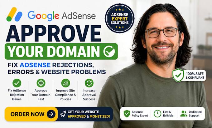 approve your domain with google adsense fix website adsense rejections, problems