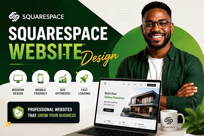 design squarespace website design or redesign squarespace website development
