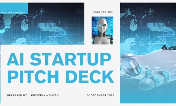 design ai startup pitch deck investor presentation fundraising