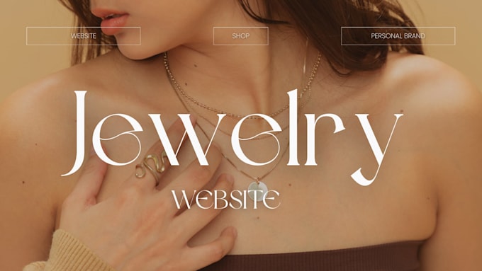 design a jewelry website with online store for your brand