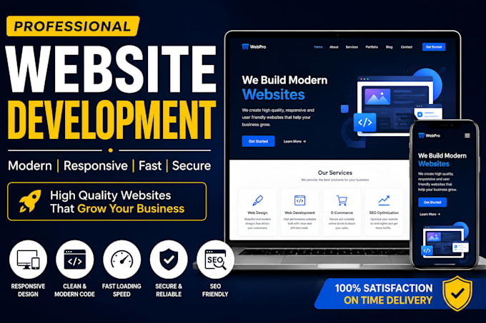develop an attractive and functional website for you