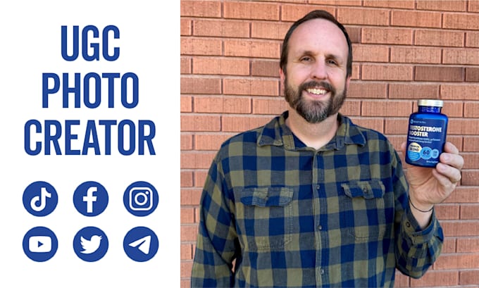 take authentic male ugc photos for your brand