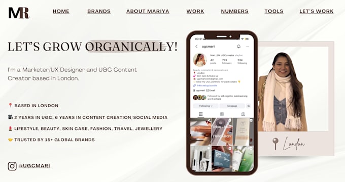 be a ugc creator for your skincare brand