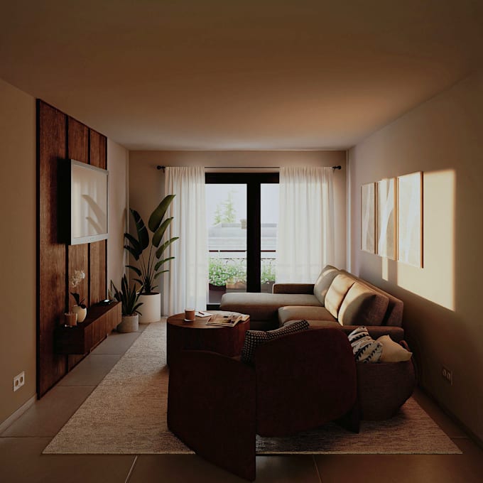 model and create photorealistic interior renders