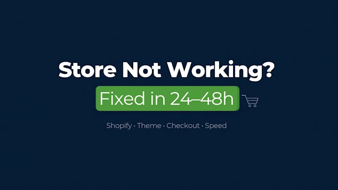 fix and optimize your shopify or ecommerce store issues