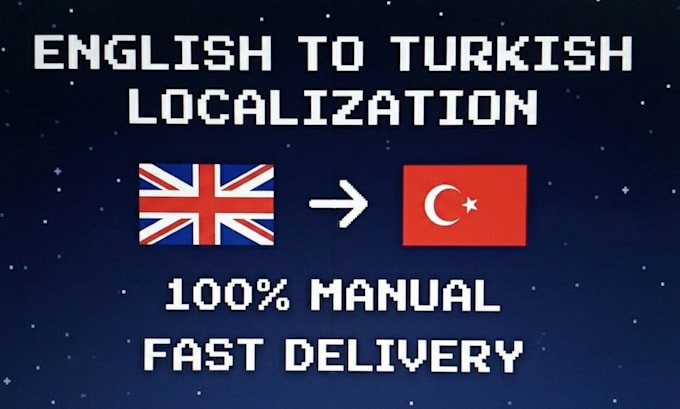 localize your video game from english into turkish