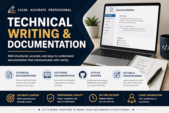 write, edit, and proofread professional technical documents