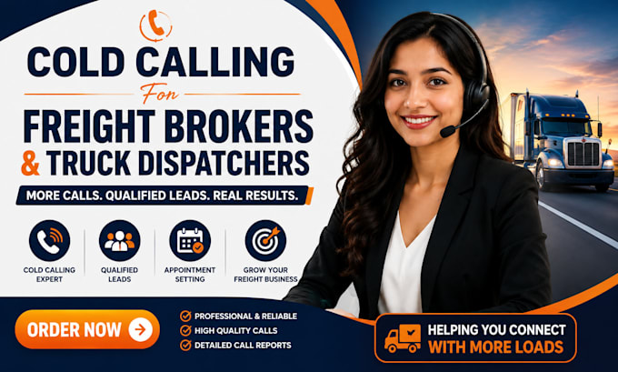 cold calling for shipping companies, truck dispatchers, freight brokers, caller
