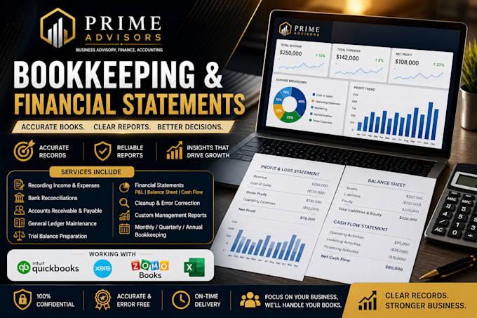 provide professional bookkeeping and accounting services