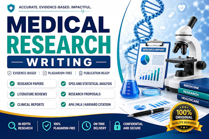 assist with medical research writing and research analysis