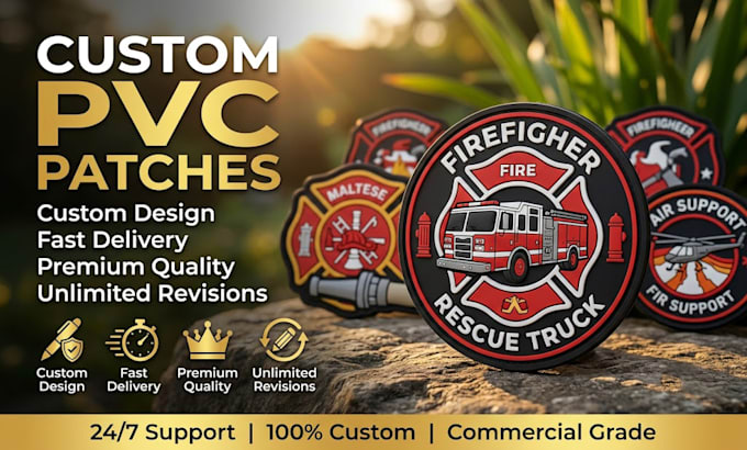 make custom pvc rubber patches with velcro backing