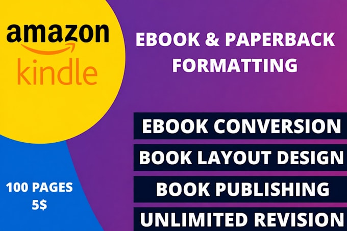 do ebook conversion epub mobi kindle formatting for amazon KDP