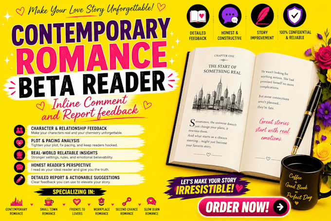 be your contemporary romance beta reader, beta read modern romance beta reader