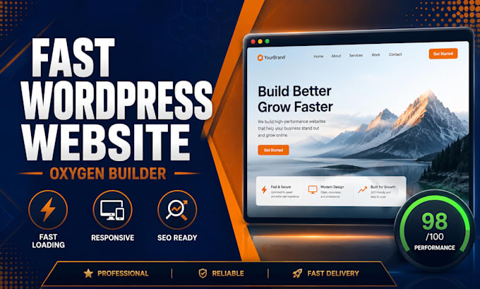 build a fast wordpress website with oxygen builder