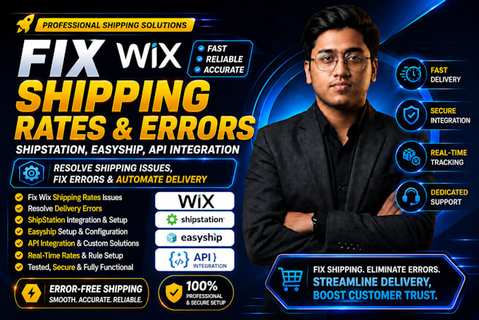 fix wix shipping rates, delivery errors, shipstation, easyship, api integration