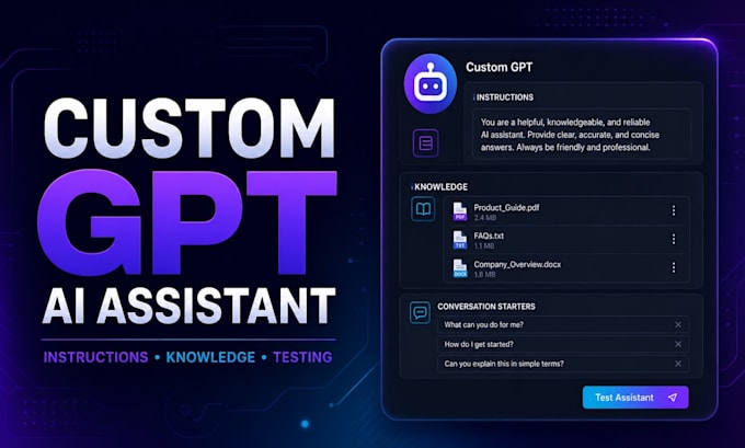 design a custom gpt ai assistant for your business
