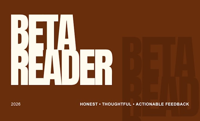 beta read your fiction manuscript