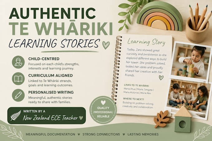write authentic learning stories