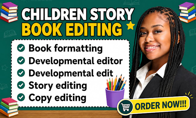 edit children story book, proofread kids book, developmental editor