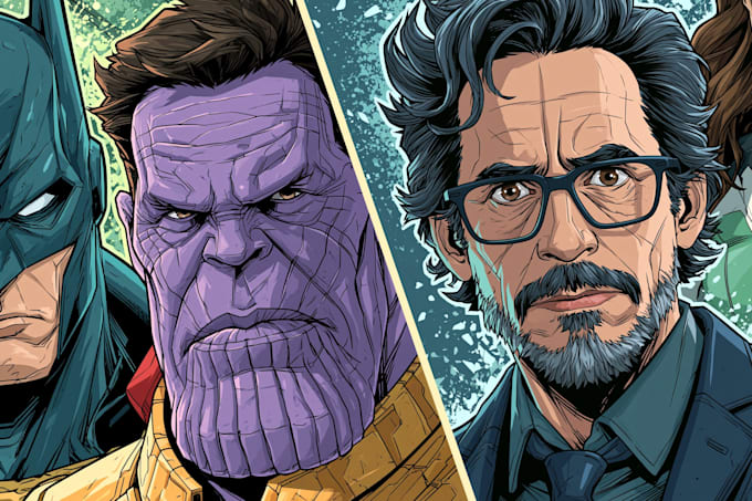 comic book illustration with comic book illustrator