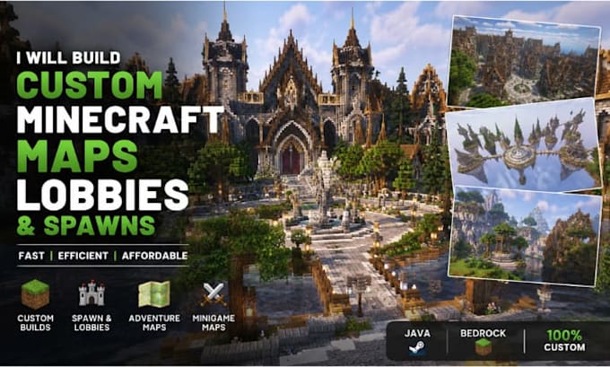 build custom minecraft maps, lobbies, and spawns