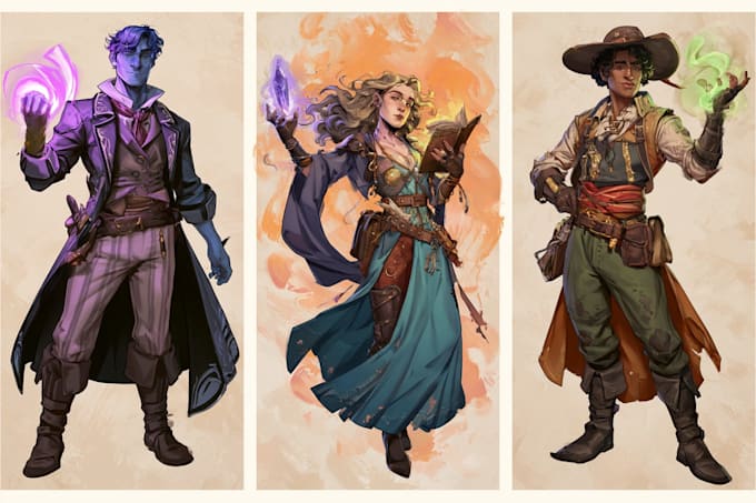 design fantasy rpg characters for dnd and pathfinder