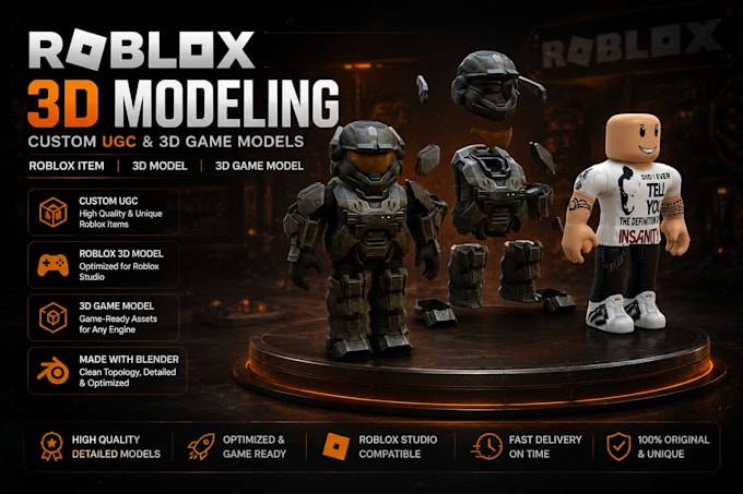 create roblox, roblox item, 3d model, custom ugc, 3d game model