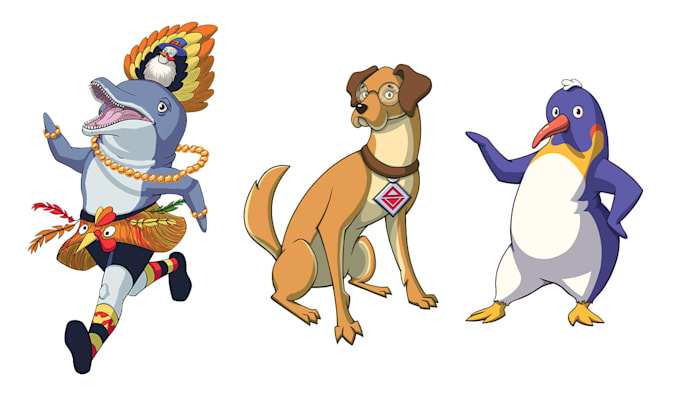 design a cartoon character for you