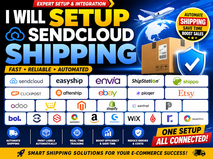 setup sendcloud shipping easyship envia shipstation shippo clickpost aftership