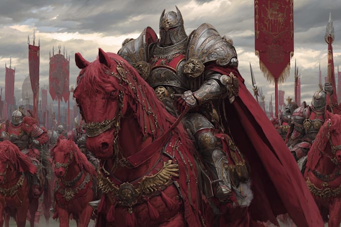 draw a powerful sci fi warrior character with detailed armor and weapons