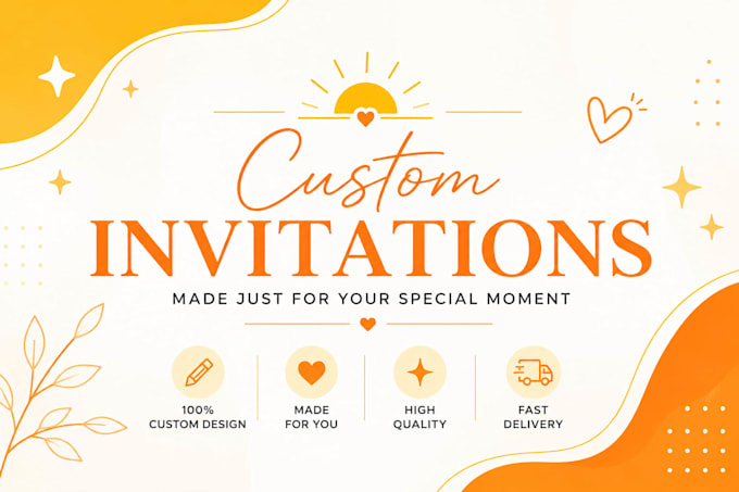 design a custom invitation for any event