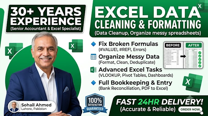 clean, format, and fix your microsoft excel data and spreadsheets