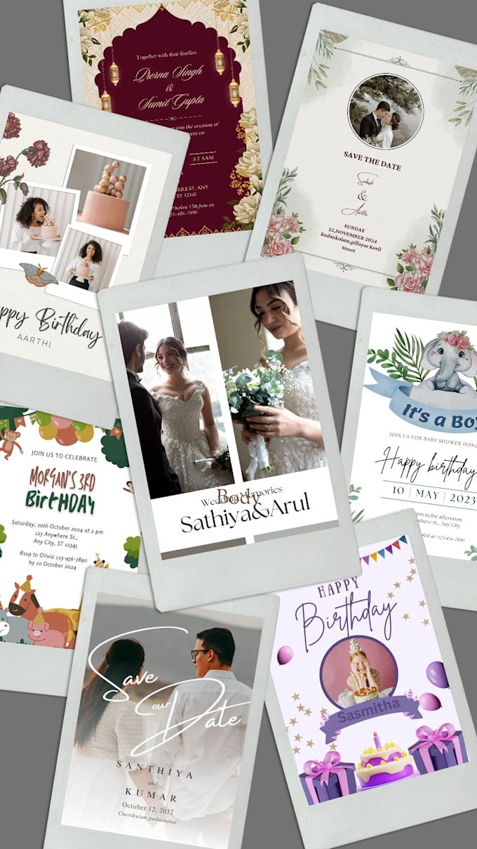 design elegant wedding invitation card and digital invite