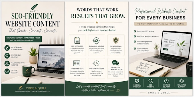 write SEO friendly website content for your business