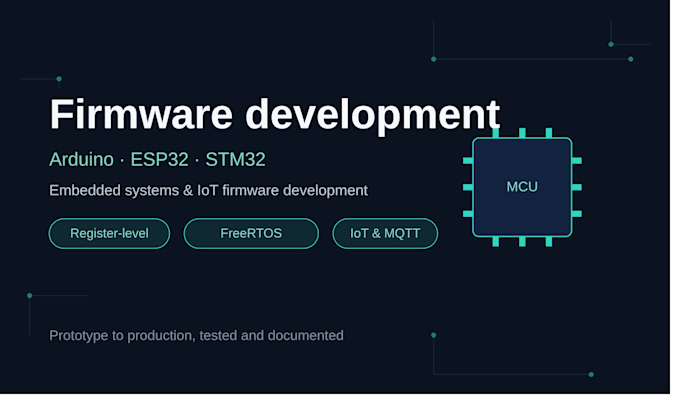 write firmware for your arduino, esp32 or stm32 projects
